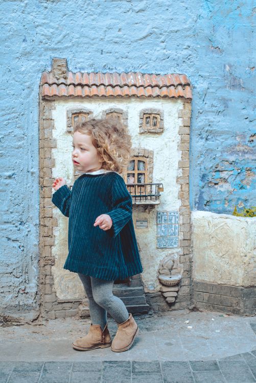 Petite robe en velour 