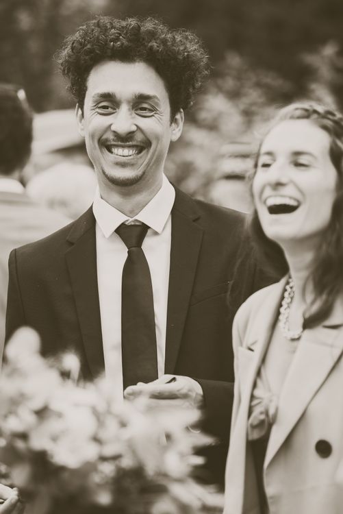 Portrait of a couple laughing