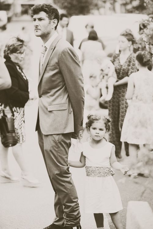 Demoiselle d'honneur et papa