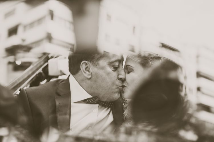kiss the bride, reflection retro