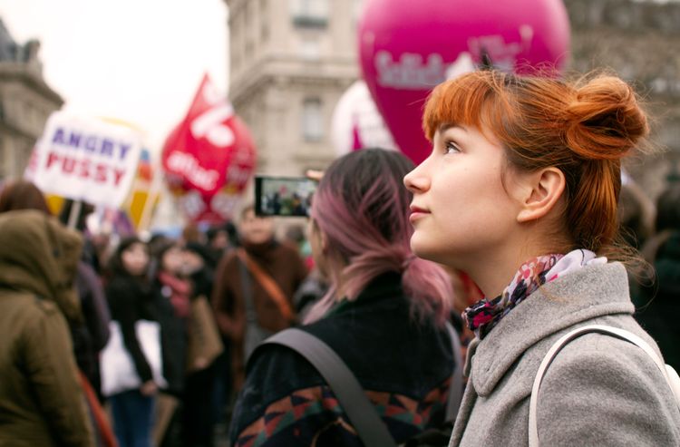 Women on March in Paris 