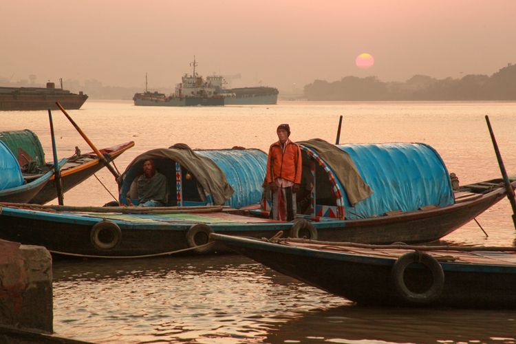 Sunset in Kolkata